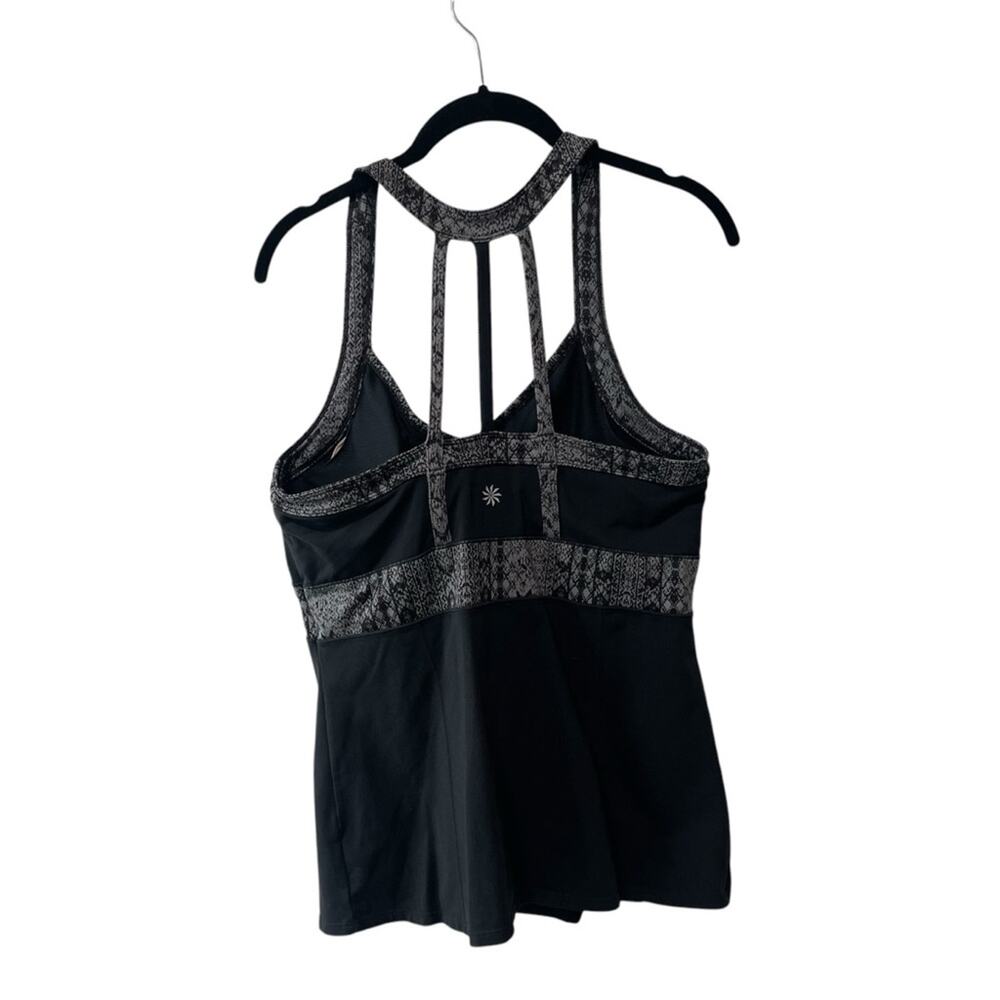 Athleta Prisma Racerback Tank Black Multi Size Large - Picture 3 of 8